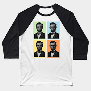 4 Score Abraham Lincoln - American History Baseball T-Shirt